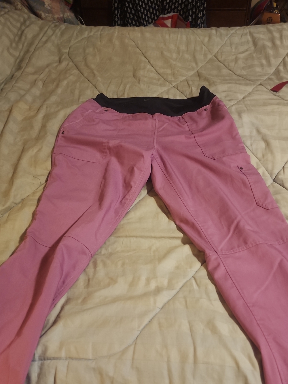 Women’s Pink Stretch Utility Pants